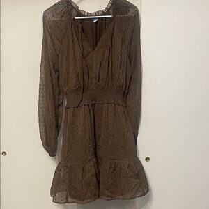 Old Navy Brown Long Sleeve Dress